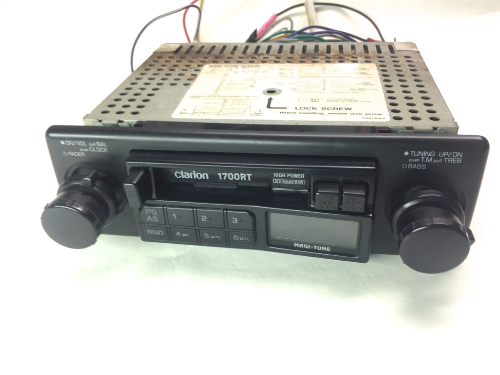 Clarion Car Stereo Cassette AM/FM Tuner Radio Receiver ... clarion car radio wiring amp pre 