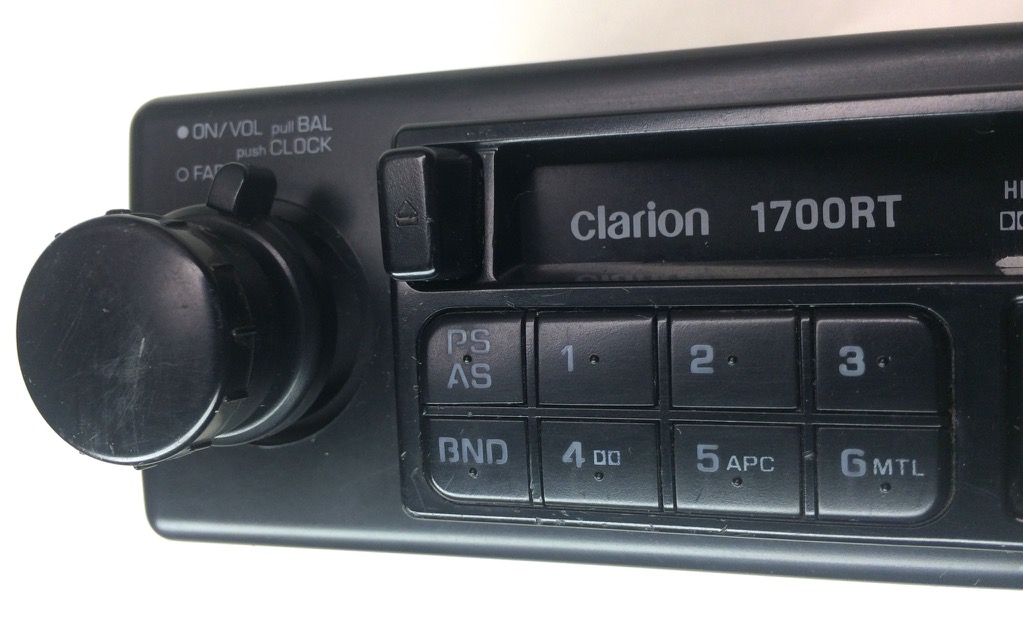 Clarion Car Stereo Cassette AM/FM Tuner Radio Receiver ... clarion car radio wiring amp pre 